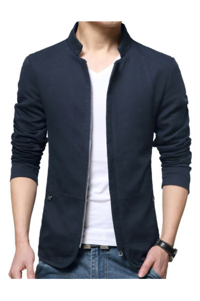Korean Style Solid Casual Jacket