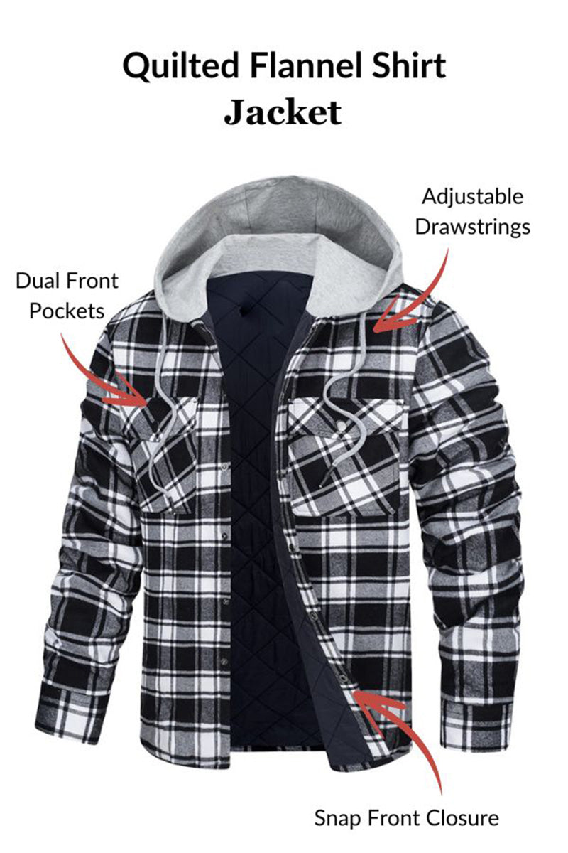 Quilted Flannel Shirt Jacket