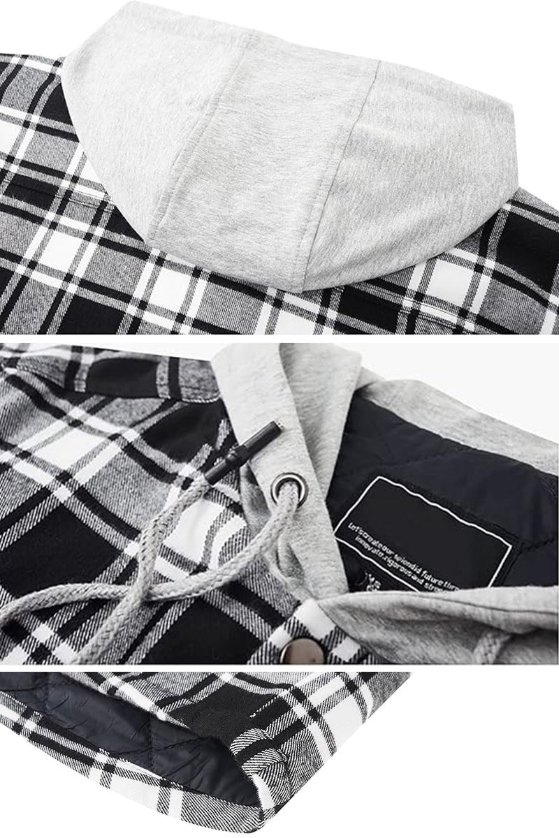 Quilted Flannel Shirt Jacket