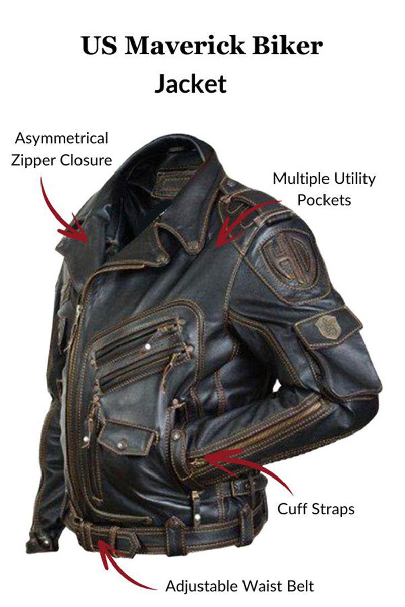 US Maverick Biker Jacket - Marcus Store