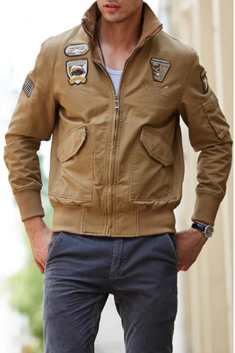 US Heritage Aviation-Inspired Bomber Jacket