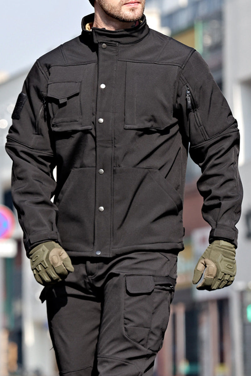 Military-Grade Softshell Waterproof Fleece-Lined Jacket