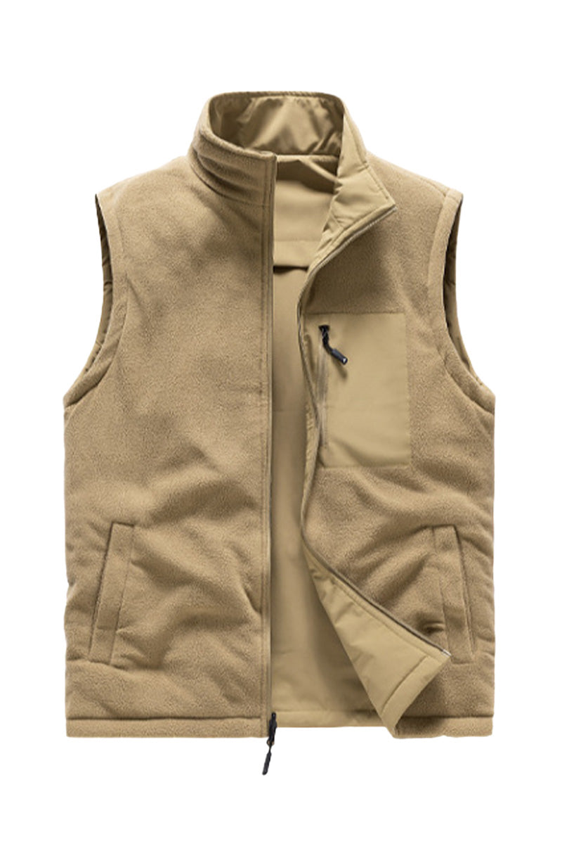 All-Season Reversible Fleece Vest