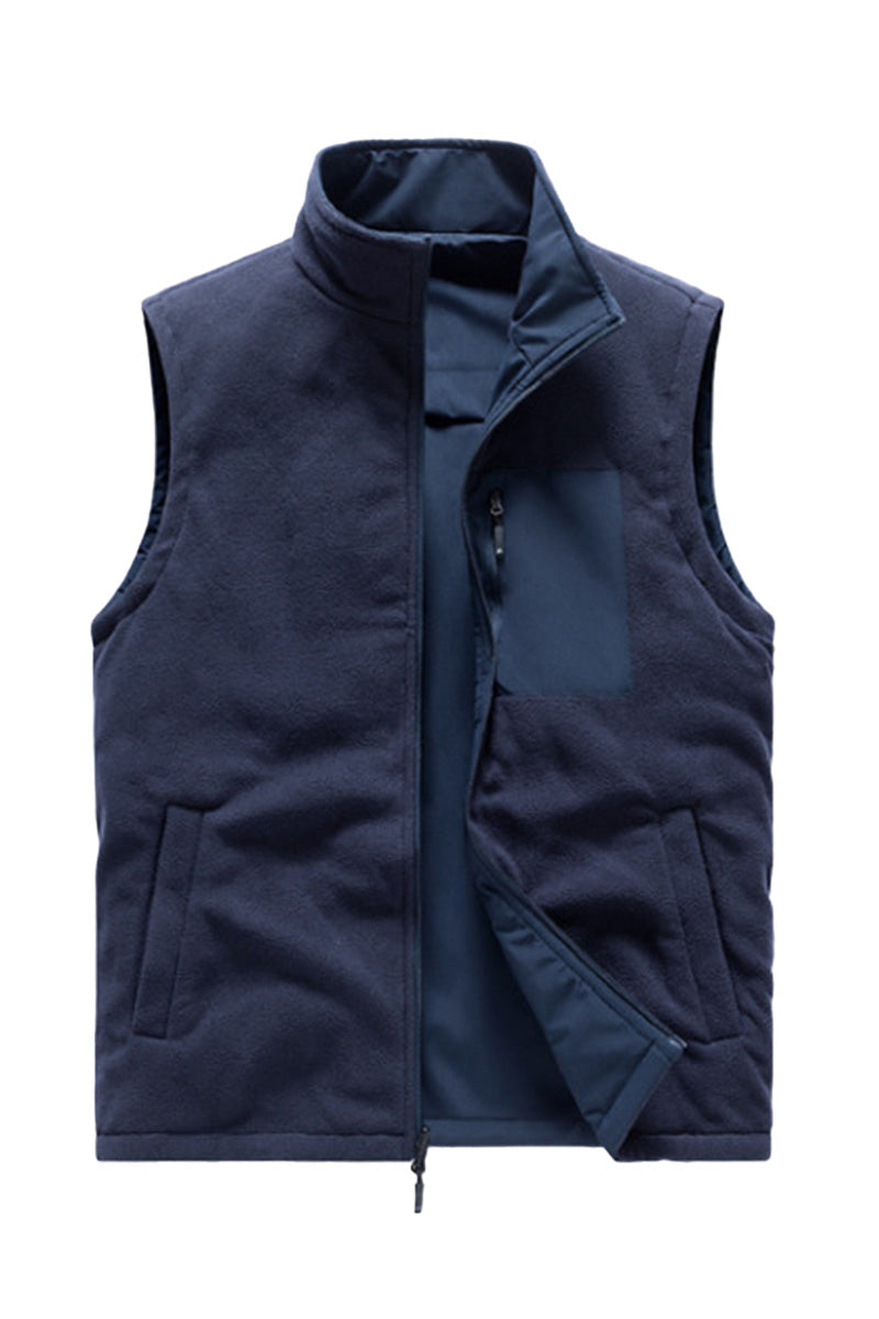 All-Season Reversible Fleece Vest