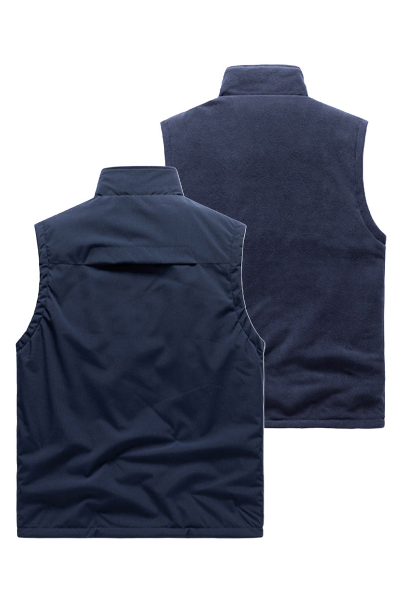 All-Season Reversible Fleece Vest