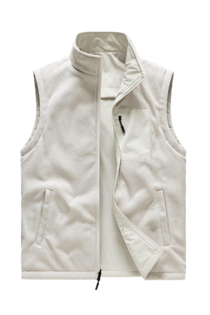 All-Season Reversible Fleece Vest