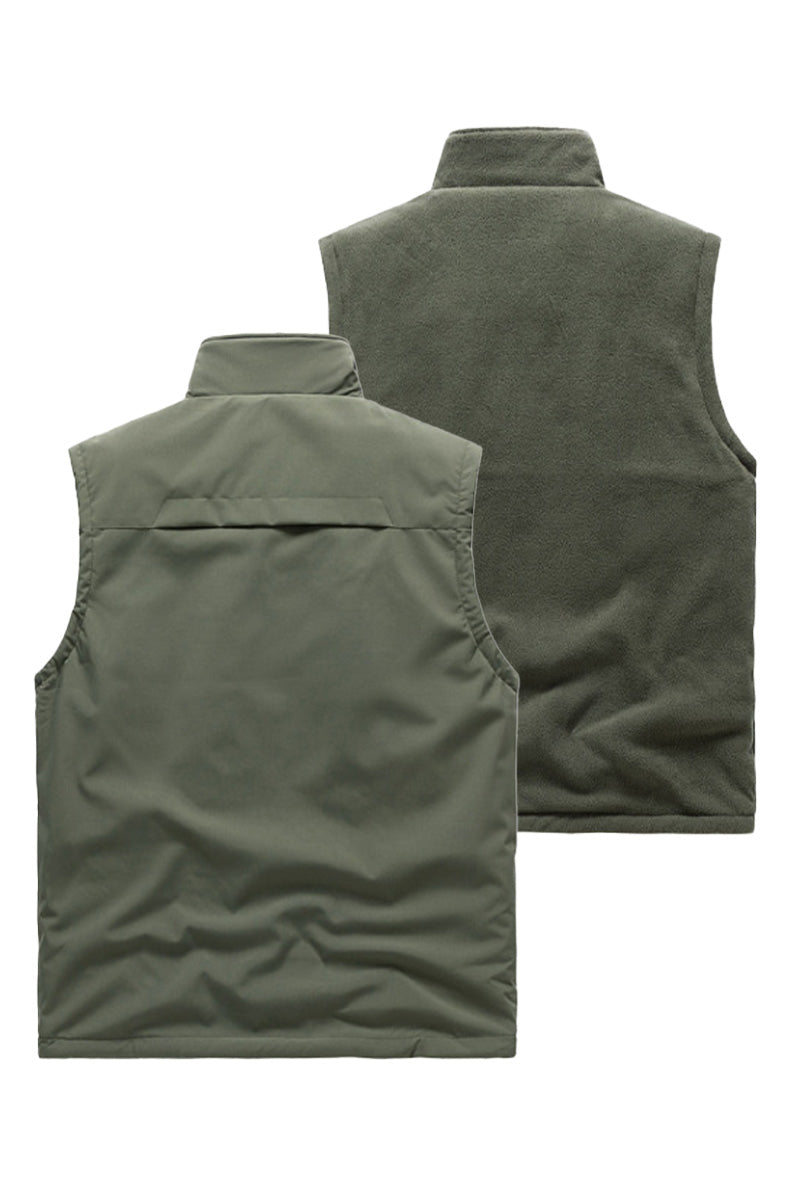 All-Season Reversible Fleece Vest