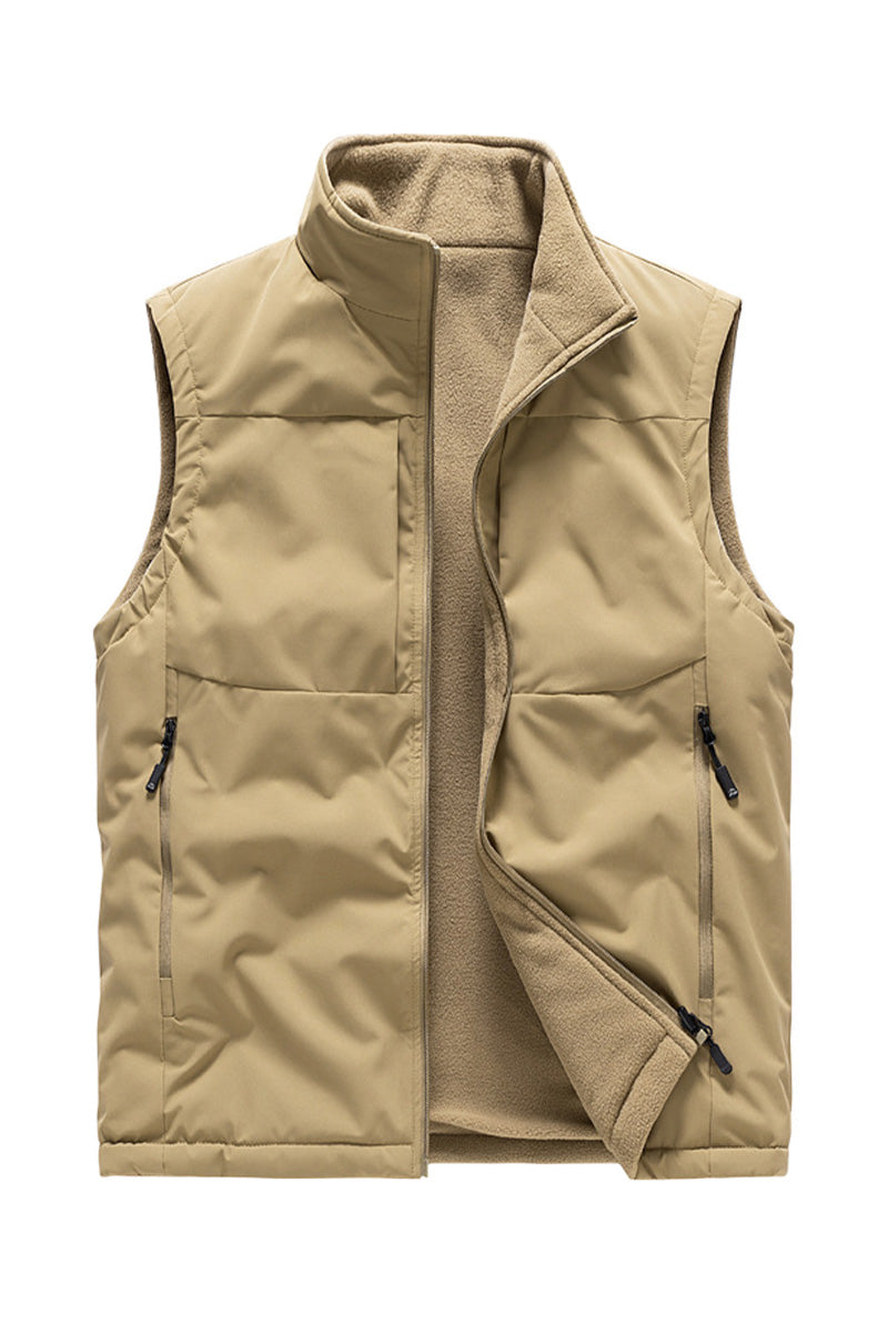 All-Season Reversible Fleece Vest