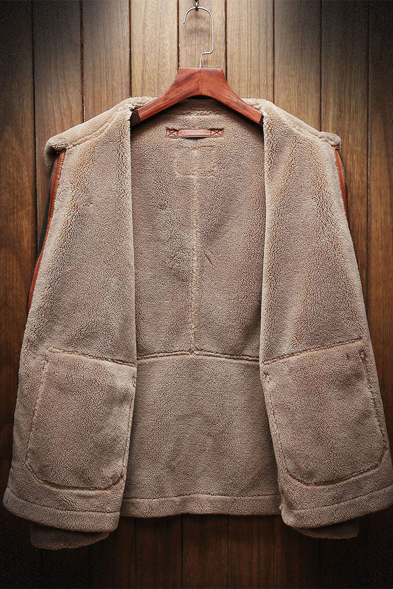 US Heritage Sherpa-Lined Flight Bomber Coat