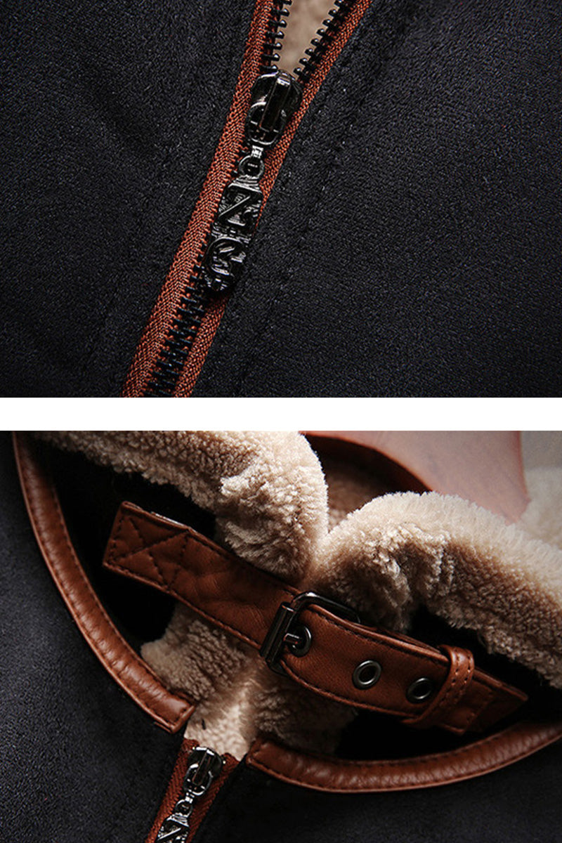 US Heritage Sherpa-Lined Flight Bomber Coat