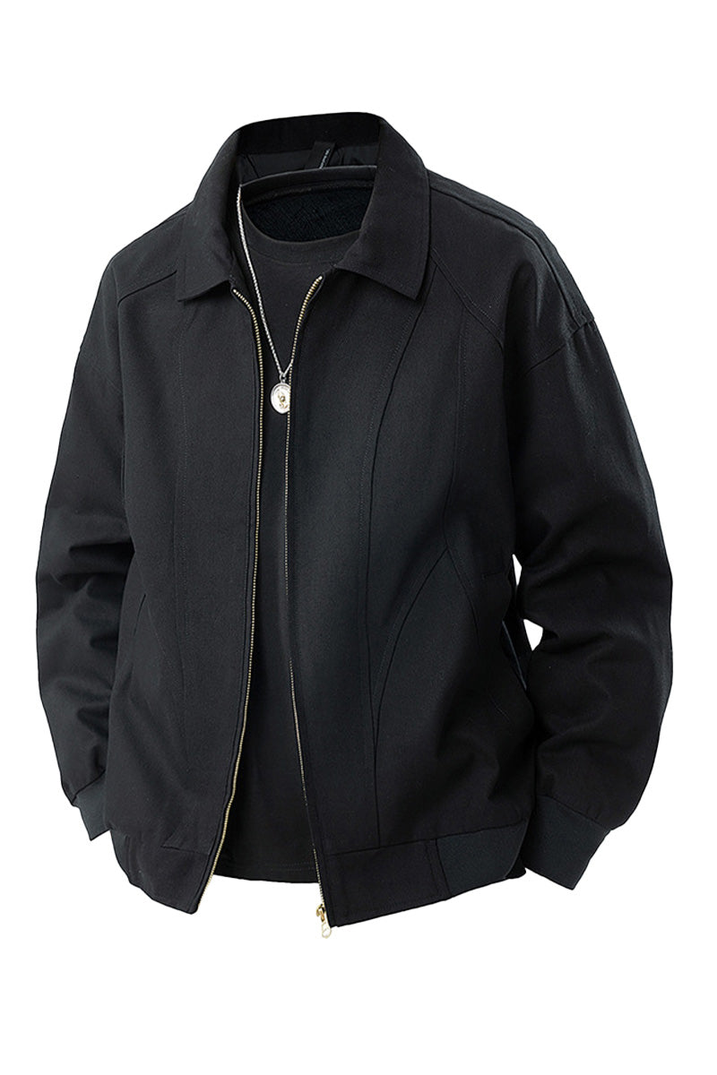 100% Cotton Vintage Style Lapel Jacket