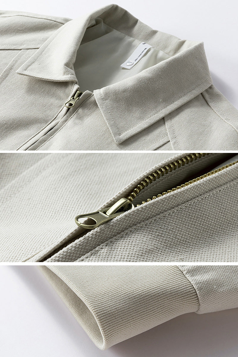 100% Cotton Vintage Style Lapel Jacket