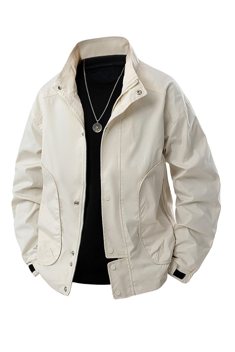 Waterproof Lightweight Windbreaker with Heat-Locking Lining