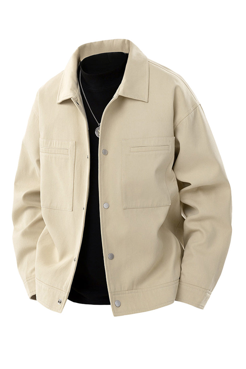 100% Cotton Heritage Lapel Everyday Jacket