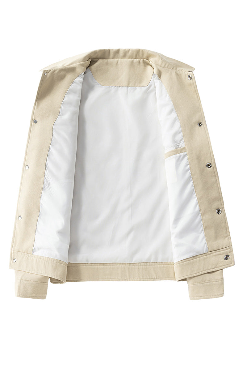 100% Cotton Heritage Lapel Everyday Jacket