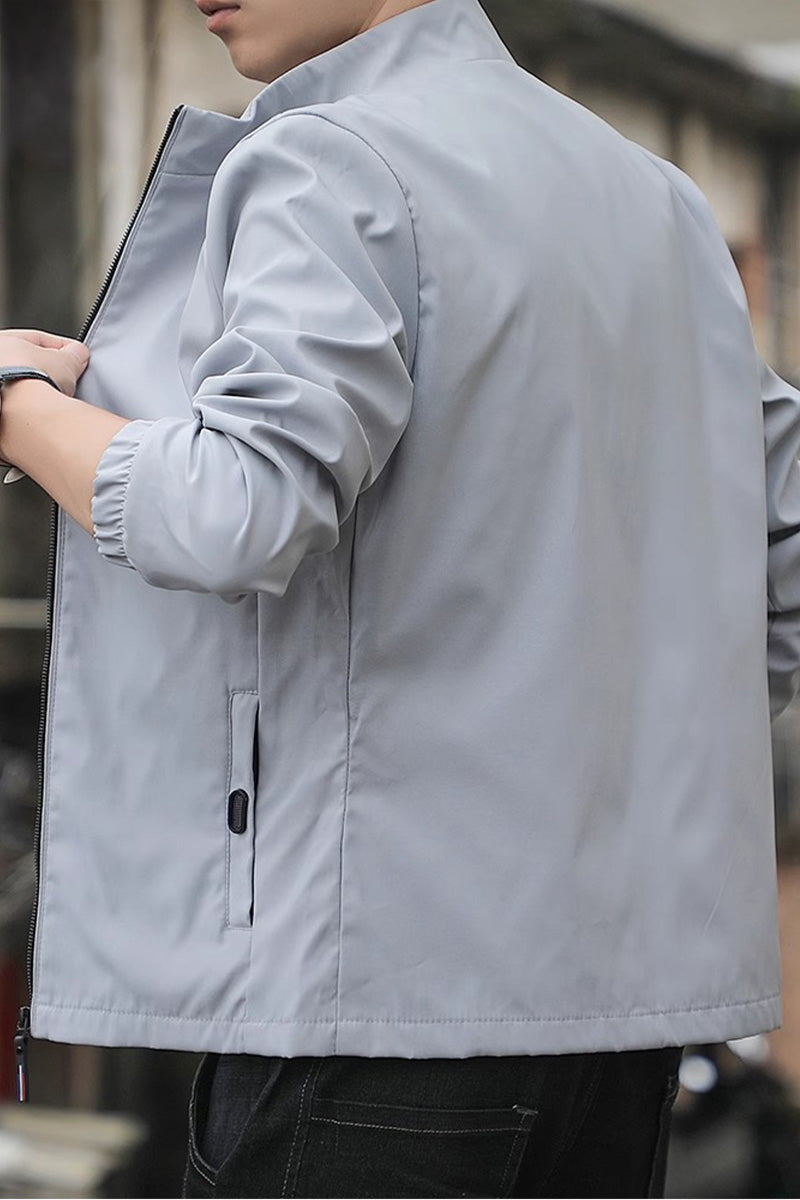 Lightweight Windproof Stand Collar Jacket