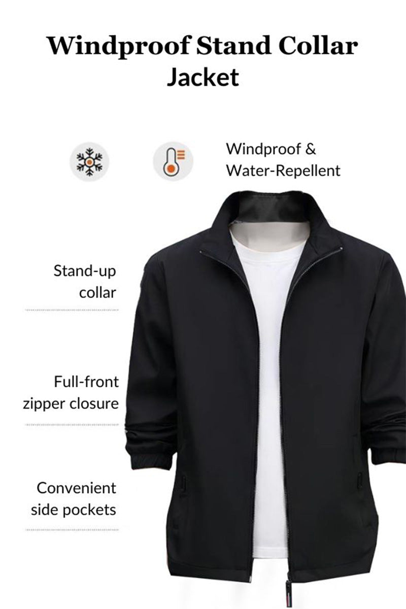 Lightweight Windproof Stand Collar Jacket