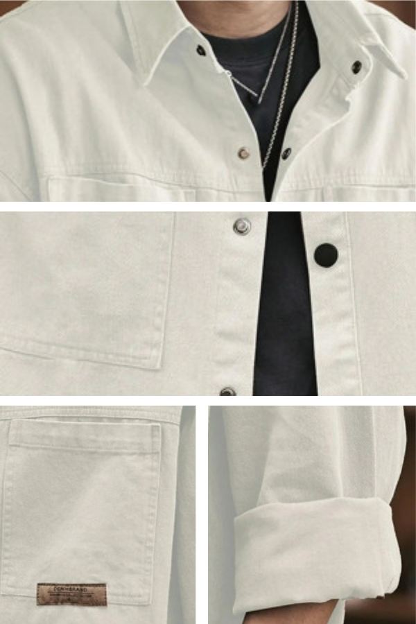 Casual Button Up Overshirt Jacket