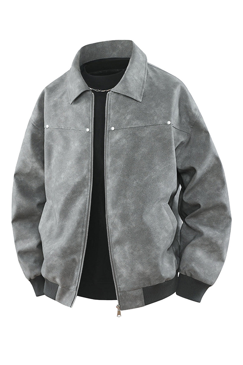 Vintage Road Trip Weather-Ready Bomber Jacket