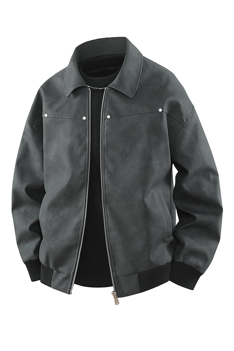 Vintage Road Trip Weather-Ready Bomber Jacket