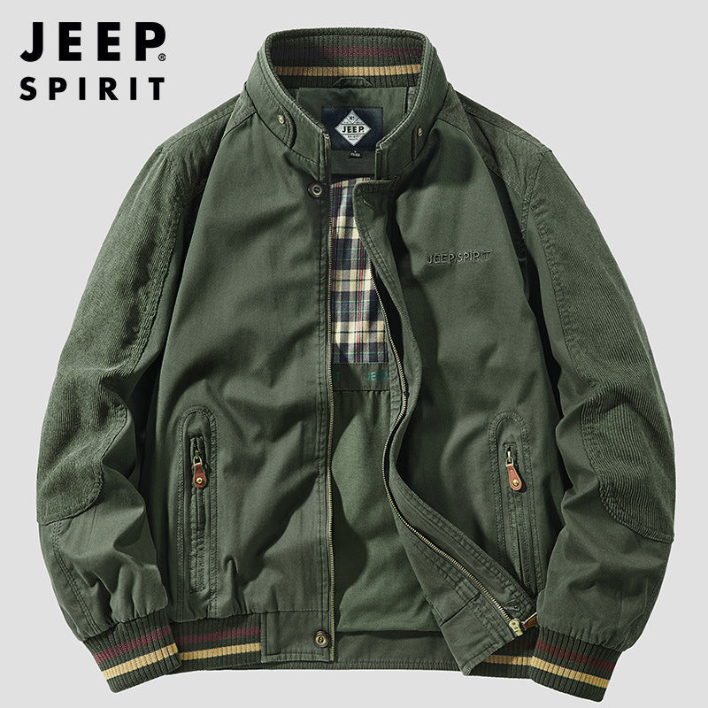 Outdoor Jacket with Stand Collar