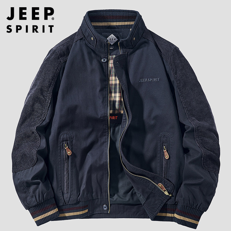 Outdoor Jacket with Stand Collar
