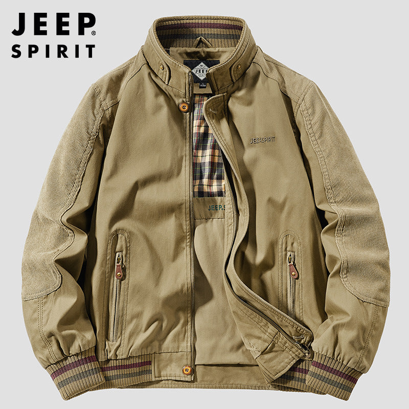Outdoor Jacket with Stand Collar