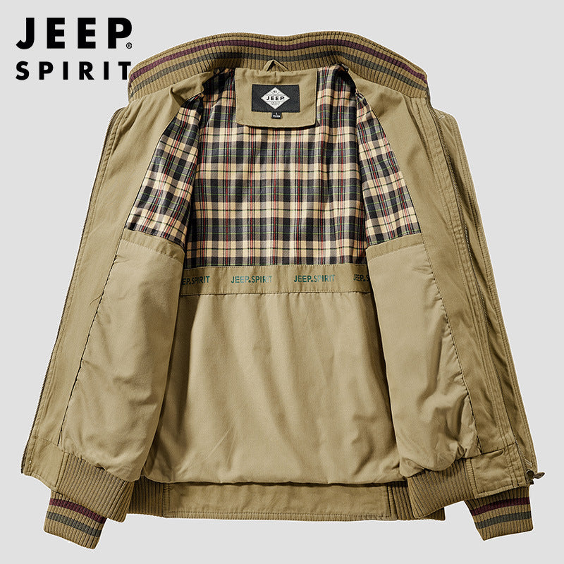 Outdoor Jacket with Stand Collar