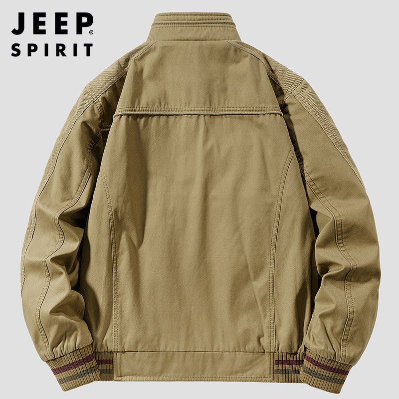 Outdoor Jacket with Stand Collar