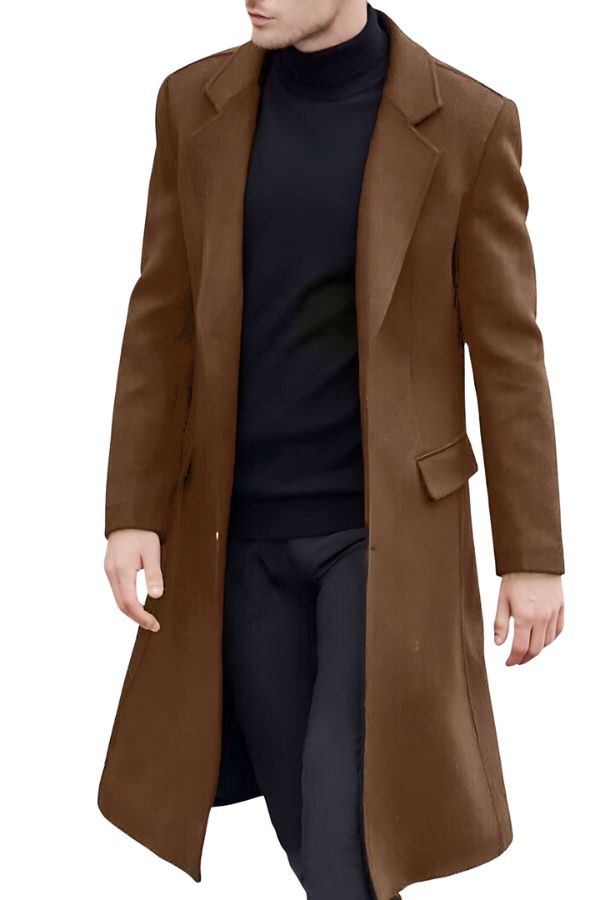 Elegant British Long Trench Coat - Marcus Store