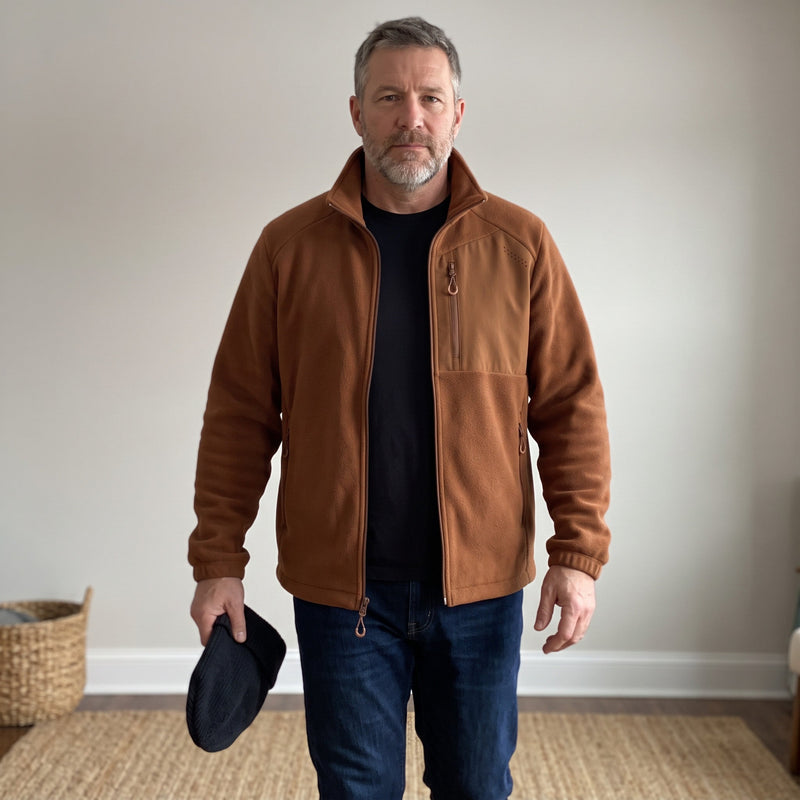 Stand Collar Fleece Jacket