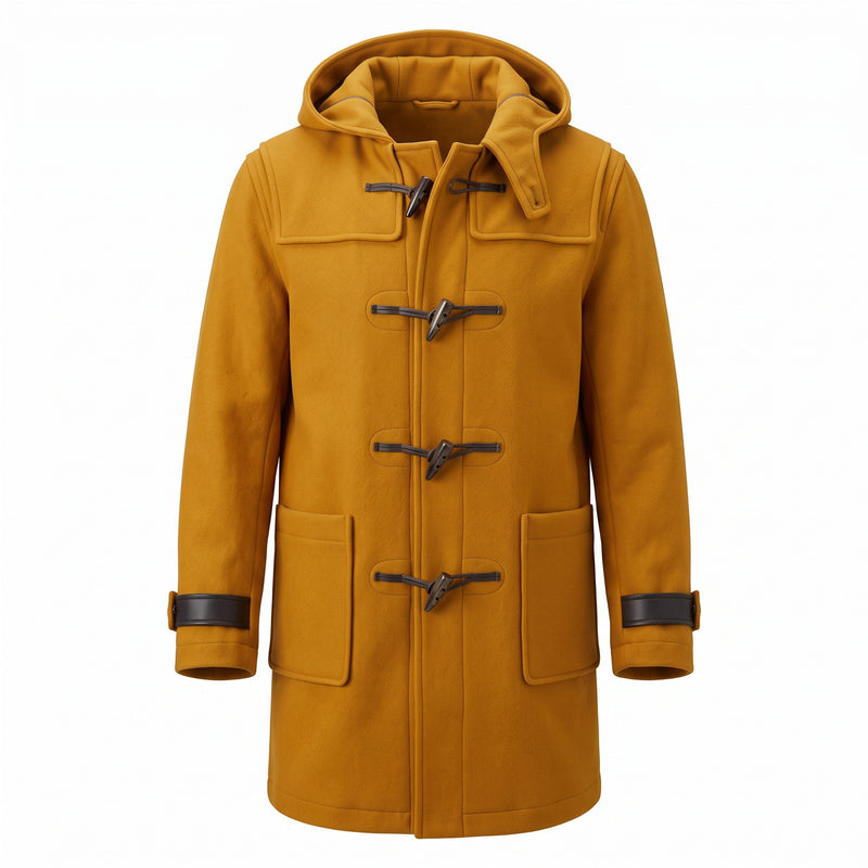 Hooded Wool-Blend Duffle Coat