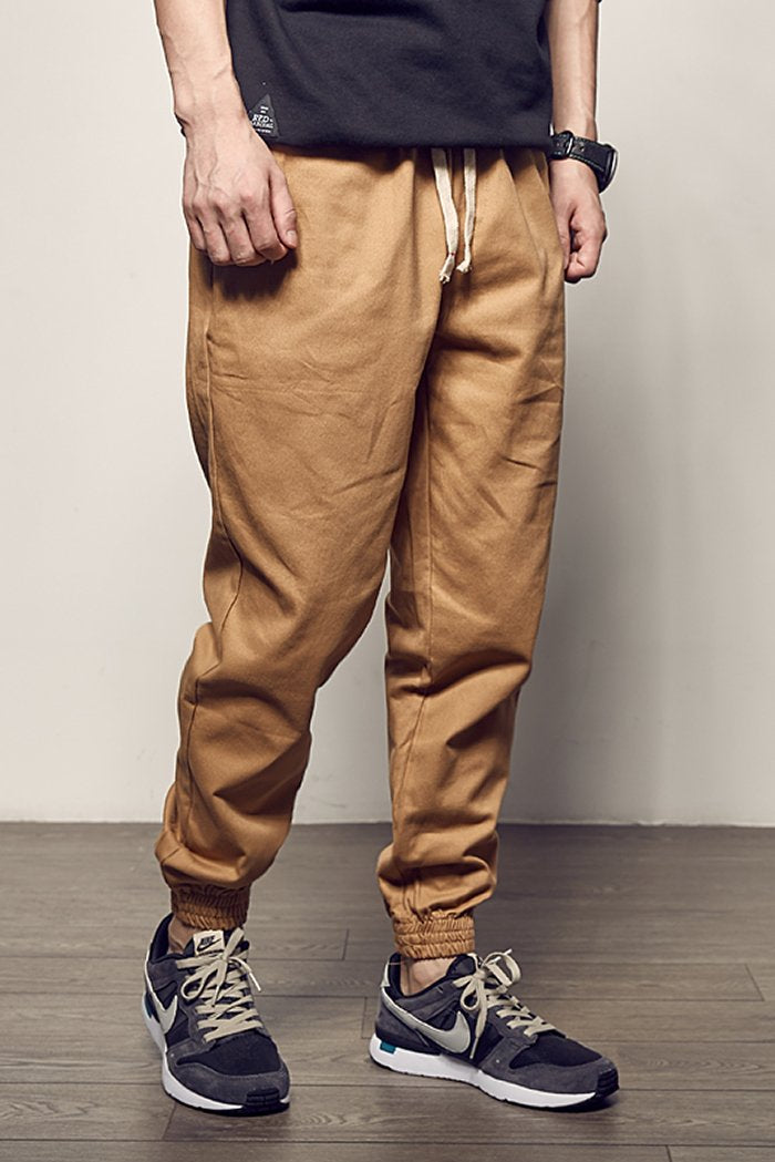 【BAON】[unisex] Maradi brushed string jogger pants Jogger pants - Marcus Store