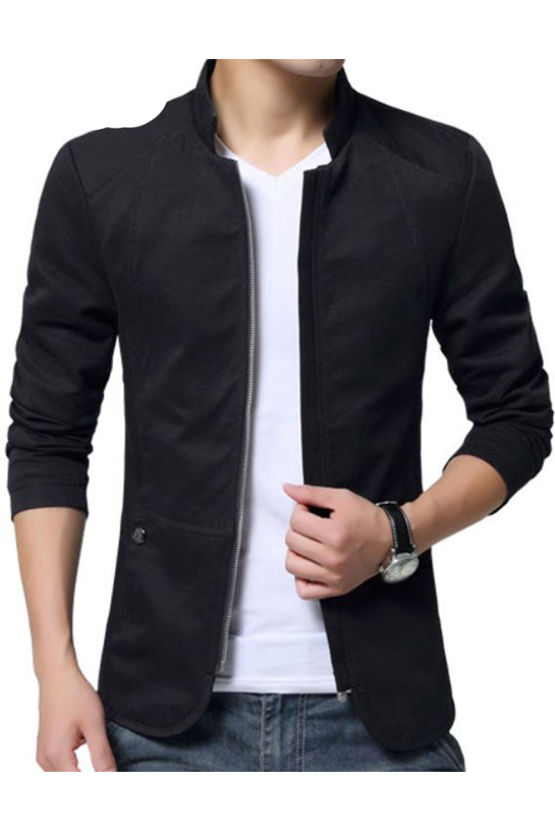 Korean Style Solid Casual Jacket