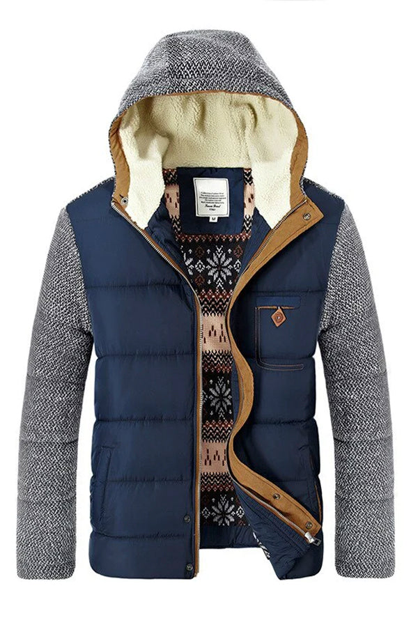 Fleece hooded jacket sales