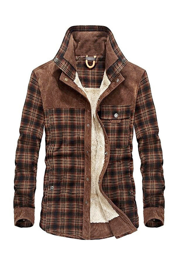 Flannel Fleece Shirt Jacket