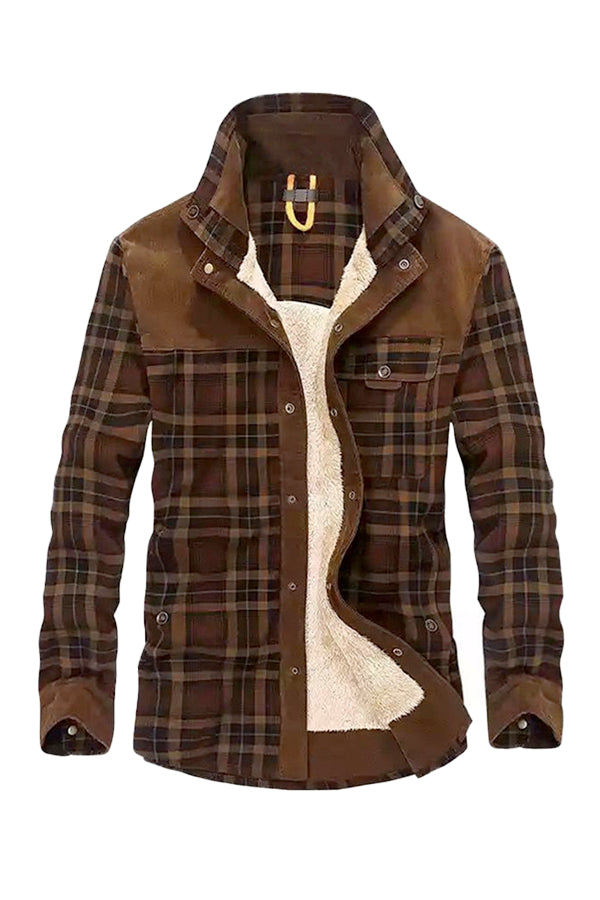 Flannel Fleece Shirt Jacket