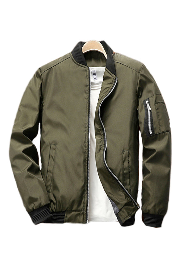 Men's Multi-Pocket Windbreaker Jacket