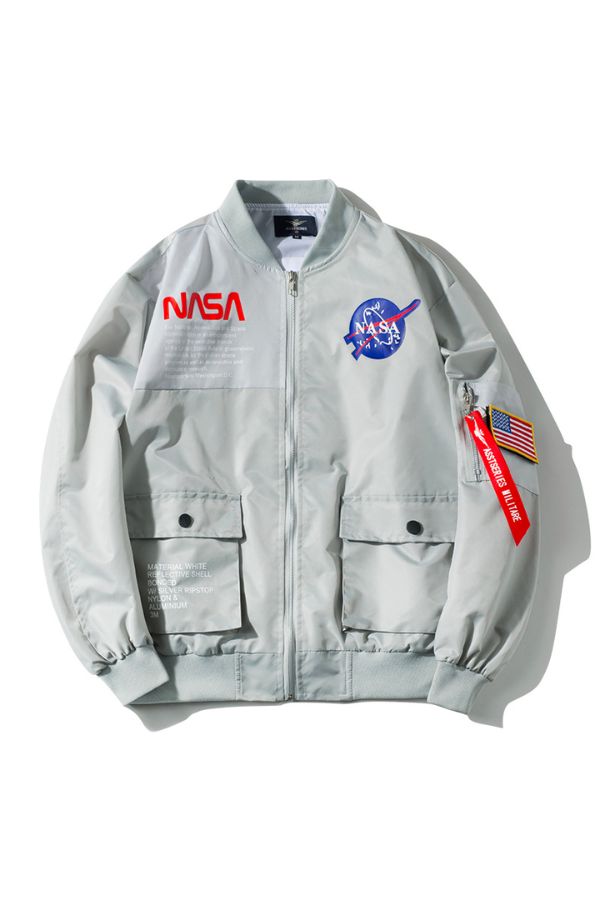 colegio Por favor Gángster High Fly NASA Bomber Jacket - Marcus Store