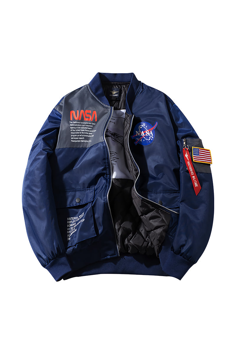 bomber jacket blue