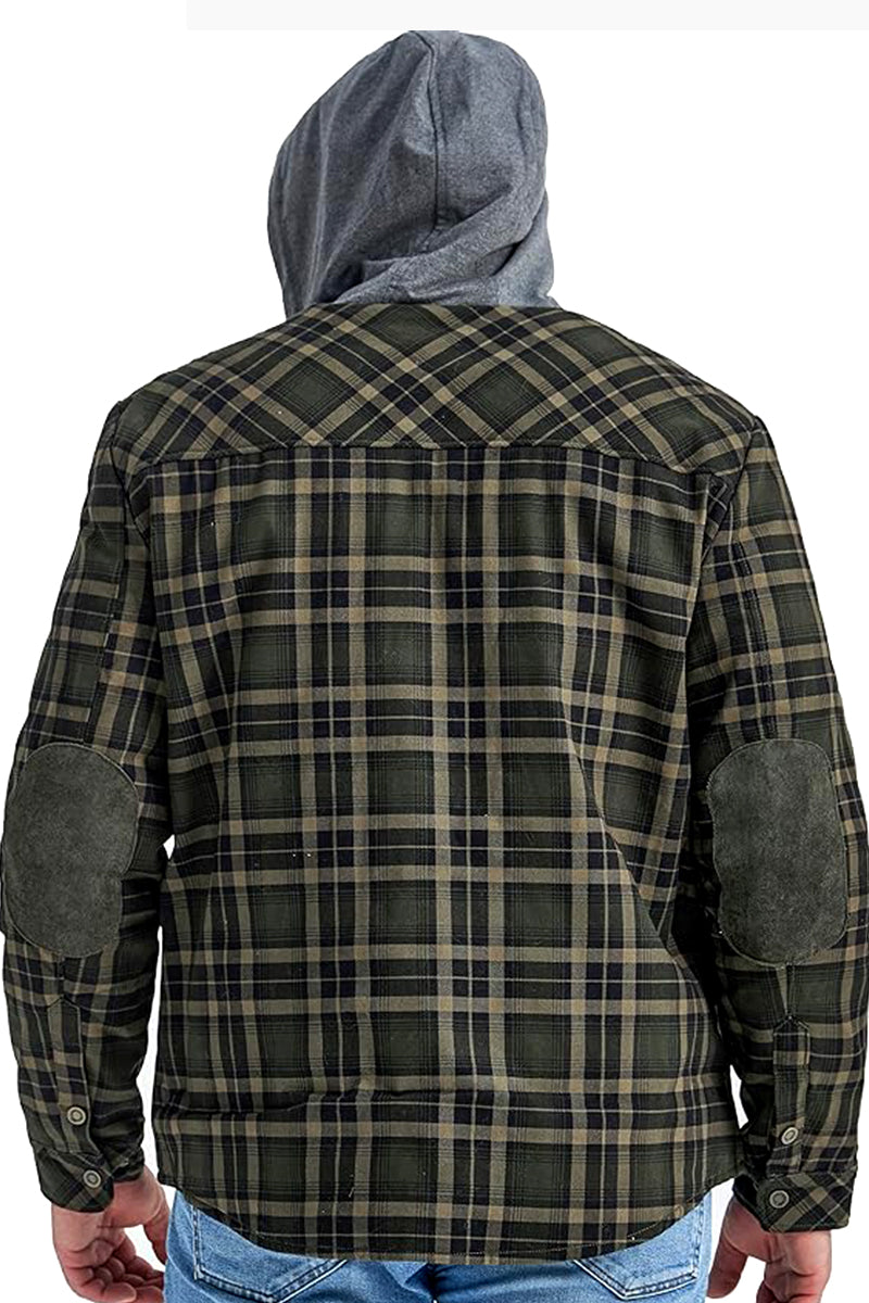 Mighty Man Hooded Flannel Jacket