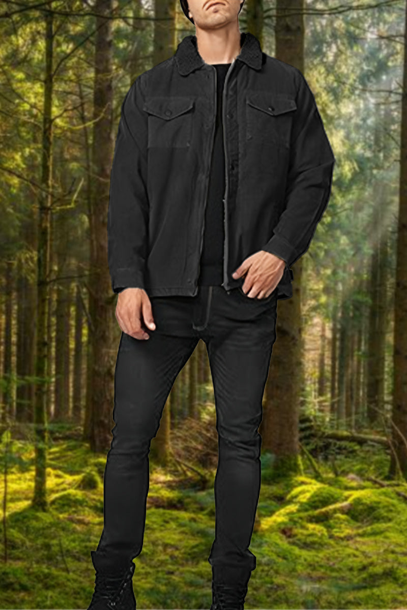 Heavyweight Sherpa Windproof Jacket With Pockets