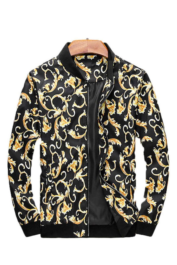 Gold Floral Bomber Jacket Marcus Store